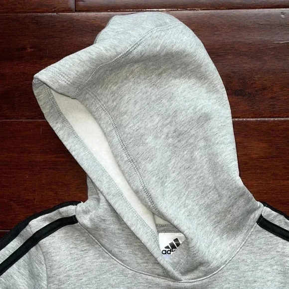 Adidas Boys Bold 3-Stripes Pullover Hoodie​​ - Picture 6 of 13